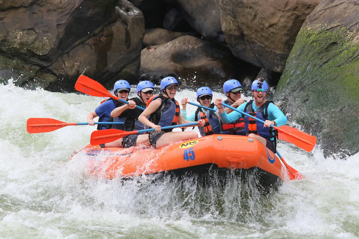 Wildwasser-Rafting in Sri Lanka