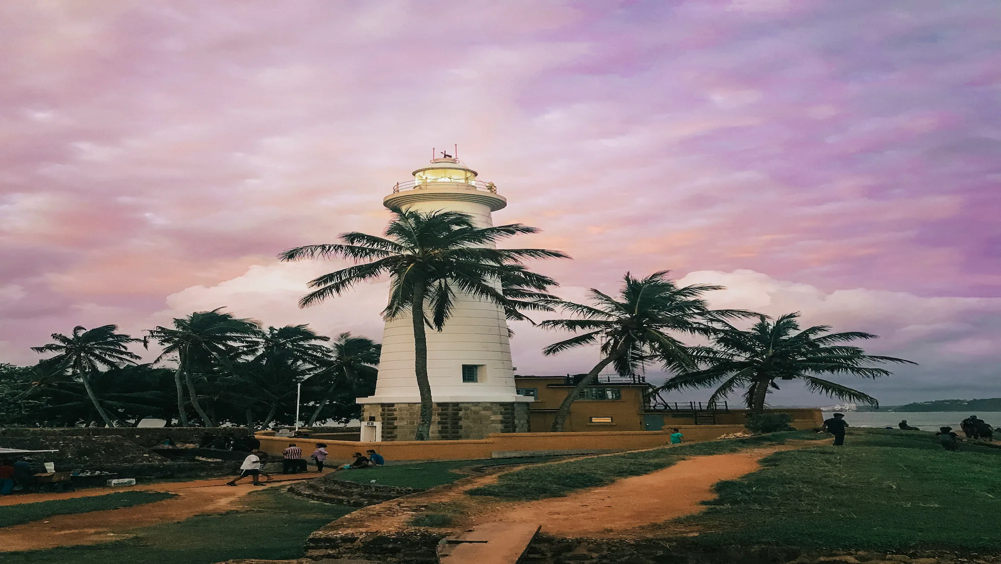 Historisches Galle Fort an der Südküste Sri Lankas mit kolonialer Architektur