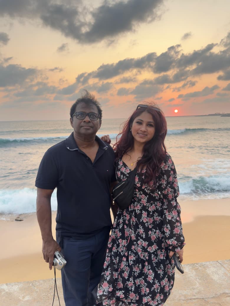 Couple at the beach in Sri Lanka